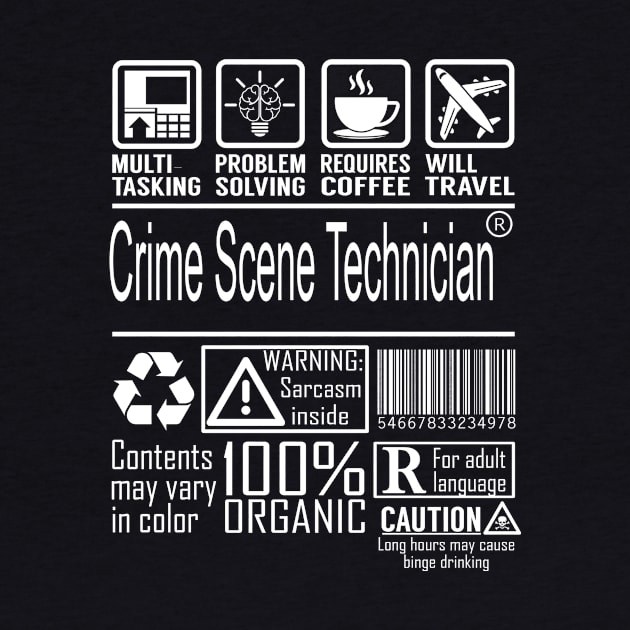 Crime Scene Technician Multitasking by Aleksandrnmpv Creative